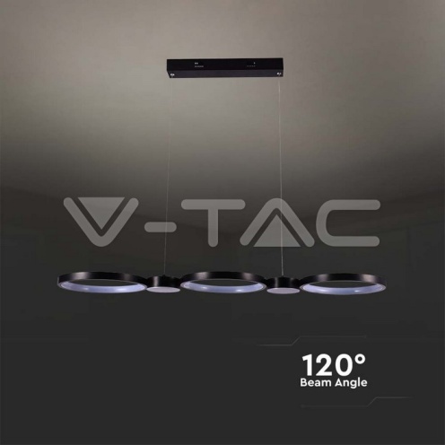 LED Осветител 38W Висящ (95*100CM) Черен 4000K - изглед 4 - rZ commerce LED Осветител 38W Висящ (95*100CM) Черен 4000K - изглед 4