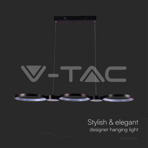 LED Осветител 38W Висящ (95*100CM) Черен 4000K - изглед 3 - rZ commerce LED Осветител 38W Висящ (95*100CM) Черен 4000K - изглед 3
