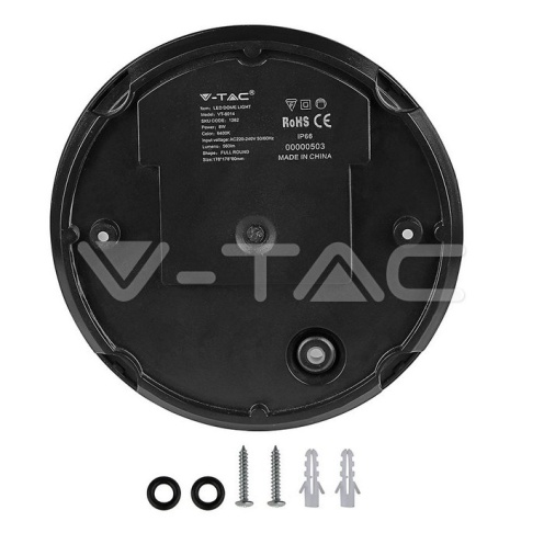 8W Плафониера Кръг Черно Тяло 6400К IP66 - изглед 12 - rZ commerce 8W Плафониера Кръг Черно Тяло 6400К IP66 - изглед 12