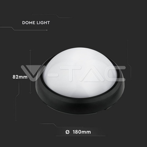 8W Плафониера Кръг Черно Тяло 3000К IP66 - изглед 5 - rZ commerce 8W Плафониера Кръг Черно Тяло 3000К IP66 - изглед 5