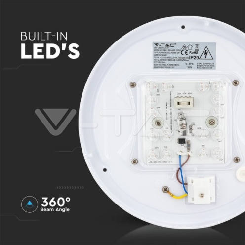 12W LED Плафон Мат Ф300 3в1 Сменяем Спектър - изглед 13 - rZ commerce 12W LED Плафон Мат Ф300 3в1 Сменяем Спектър - изглед 13