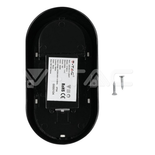 8W Плафониера Овал Черно Тяло 3000К IP54 - изглед 9 - rZ commerce 8W Плафониера Овал Черно Тяло 3000К IP54 - изглед 9