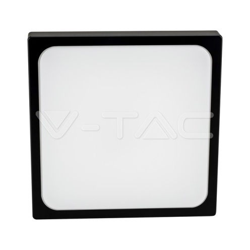 30W LED Плафон Квадрат Черна Рамка 4000К IP44 - изглед 3