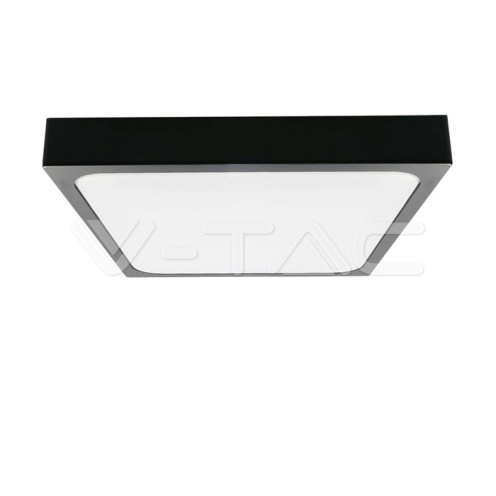 30W LED Плафон Квадрат Черна Рамка 4000К IP44 - изглед 1