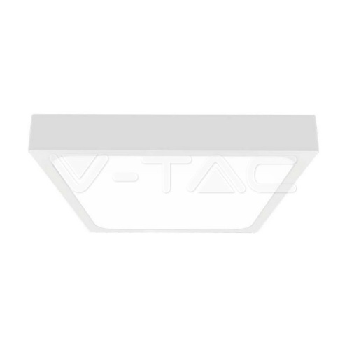 24W LED Плафон Квадрат Бяла Рамка 6400К IP44 - изглед 1