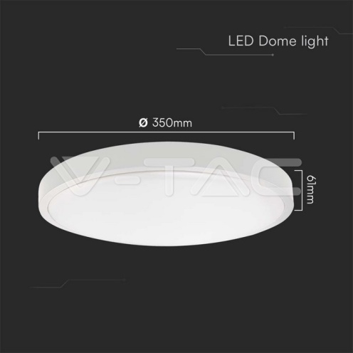 30W LED Плафон Кръг Бяла Рамка 4000К IP44 /3820lm/ - изглед 12 - rZ commerce 30W LED Плафон Кръг Бяла Рамка 4000К IP44 /3820lm/ - изглед 12