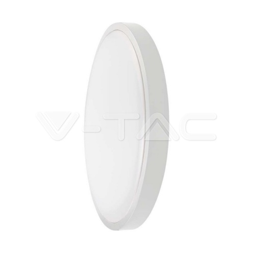 24W LED Плафон Кръг Бяла Рамка 6400К IP44 /2500lm/ - изглед 1 - rZ commerce 24W LED Плафон Кръг Бяла Рамка 6400К IP44 /2500lm/ - изглед 1