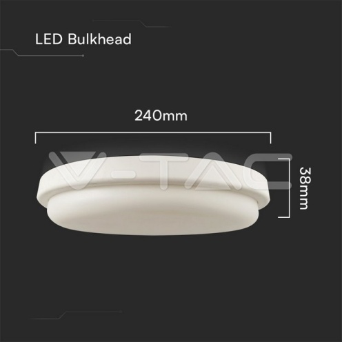 24W LED Плафон 4000K IP54 - изглед 5