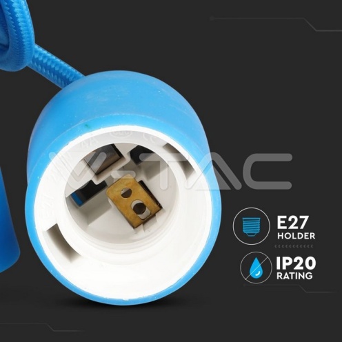 E27 Пендел Син - изглед 6 - rZ commerce E27 Пендел Син - изглед 6