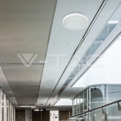 LED Плафониера SAMSUNG ЧИП - 12W 120LM/W IP65 Сензор 6400К - изглед 3 - rZ commerce LED Плафониера SAMSUNG ЧИП - 12W 120LM/W IP65 Сензор 6400К - изглед 3