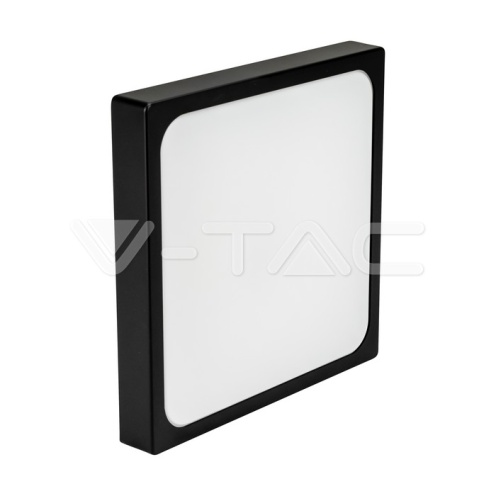 30W LED Плафон Квадрат Черна Рамка 6400К IP44 - изглед 2