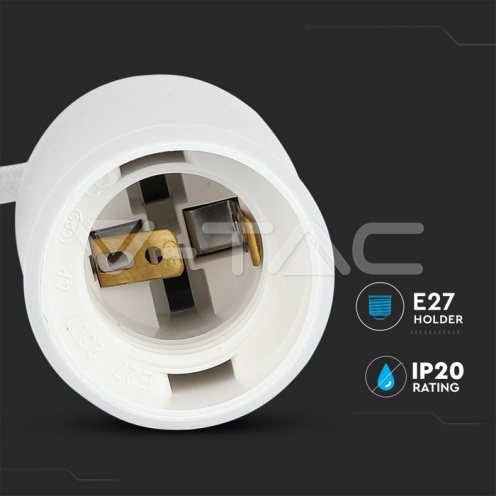 E27 Пендел Бял - изглед 7 - rZ commerce E27 Пендел Бял - изглед 7
