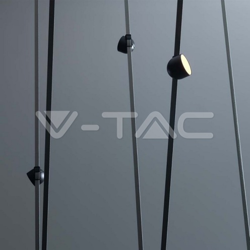 12W LED Магнитен Осветител Въже 120`D 3000K Пясъчно Черно Тяло 3 Години Гаранция - изглед 3