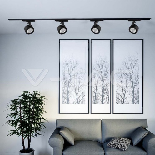 30W LED Прожектор Релсов Монтаж Черно Тяло 3в1 - изглед 8