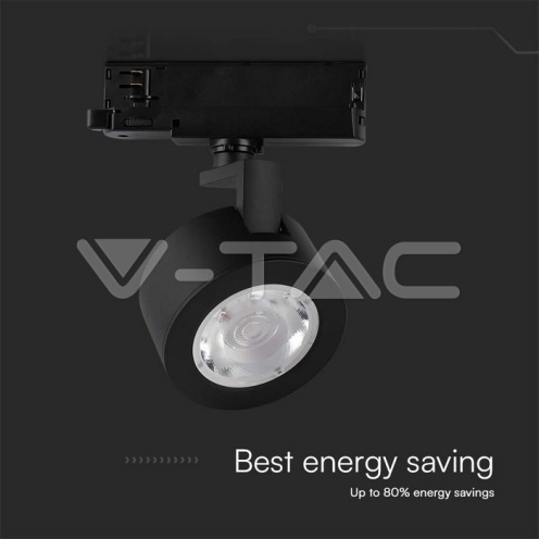 30W LED Прожектор Релсов Монтаж Черно Тяло 3в1 - изглед 4