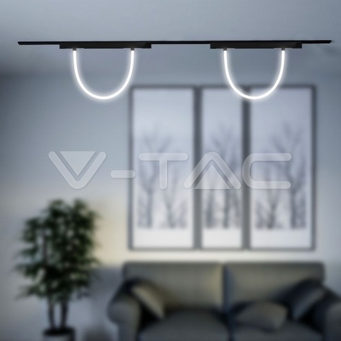 12W LED Магнитен Релсов Осветител Гъвкав 1м. CCT: 4000K Димиращ Черно Тяло - изглед 6 - rZ commerce 12W LED Магнитен Релсов Осветител Гъвкав 1м. CCT: 4000K Димиращ Черно Тяло - изглед 6