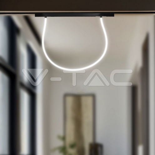 24W LED Smart Магнитен Релсов Осветител Гъвкав 2м CCT: 3в1 Димиращ Черно Тяло - изглед 9