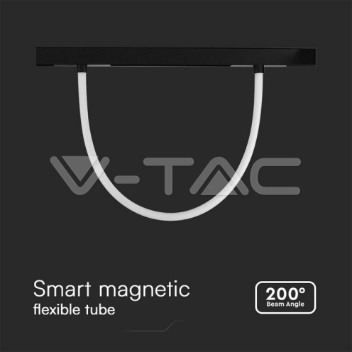 12W LED Smart Магнитен Релсов Осветител Гъвкав 1м CCT: 3в1 Димиращ Черно Тяло - изглед 2 - rZ commerce 12W LED Smart Магнитен Релсов Осветител Гъвкав 1м CCT: 3в1 Димиращ Черно Тяло - изглед 2