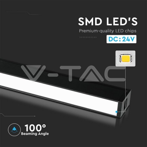 20W Магнитен Линеен Осветител 3000K Черен 24V - изглед 13 - rZ commerce 20W Магнитен Линеен Осветител 3000K Черен 24V - изглед 13