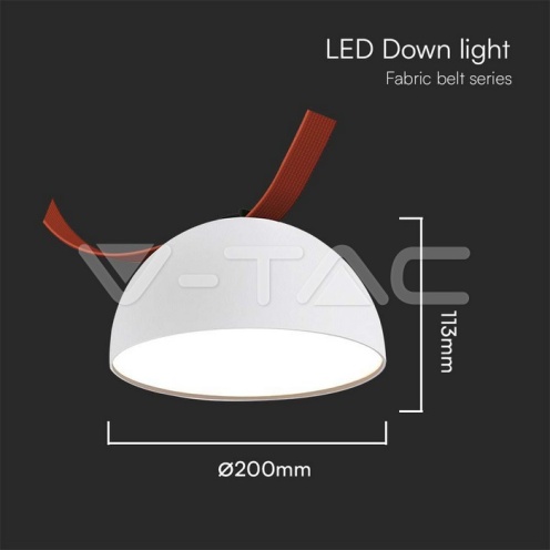 20W LED Магнитен Осветител Въже 120`D 3000K Пясъчно Бяло Тяло 3 Години Гаранция /1/ - изглед 2