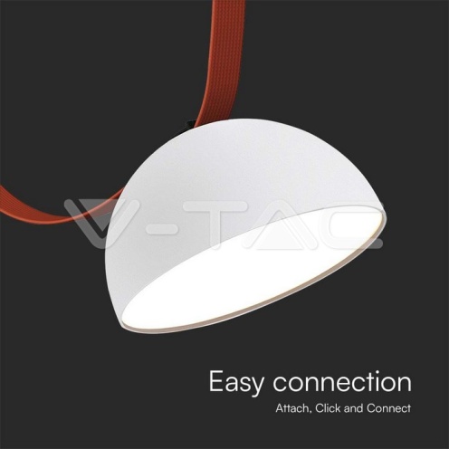20W LED Магнитен Осветител Въже 120`D 3000K Пясъчно Бяло Тяло 3 Години Гаранция /1/ - изглед 6