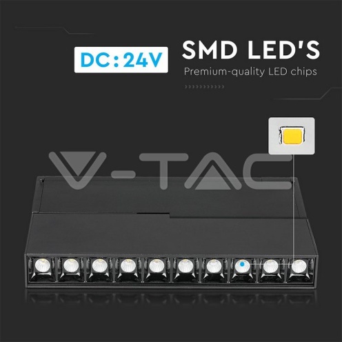 10*2W Магнитен Линеен Спот Кардан 3000K Черен 24V - изглед 12 - rZ commerce 10*2W Магнитен Линеен Спот Кардан 3000K Черен 24V - изглед 12