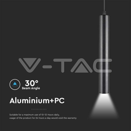 14W LED Магнитен Осветител Висящ 6400K Черно Тяло - изглед 5 - rZ commerce 14W LED Магнитен Осветител Висящ 6400K Черно Тяло - изглед 5