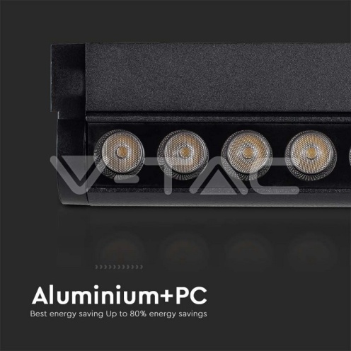12W LED Магнитен Линеен Спот Регулируем 3000K Черно Тяло - изглед 7