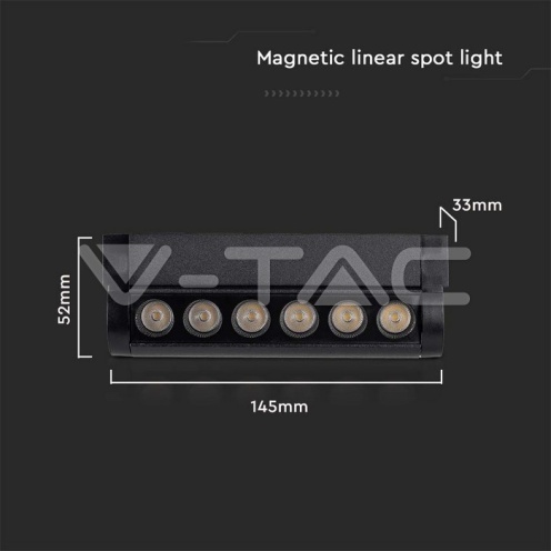 5W LED Магнитен Линеен Спот Регулируем 3000K Черно Тяло - изглед 9 - rZ commerce 5W LED Магнитен Линеен Спот Регулируем 3000K Черно Тяло - изглед 9