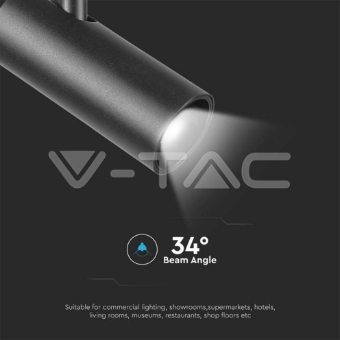 20W LED Магнитен Осветител Прожектор 6400K Черно Тяло - изглед 4