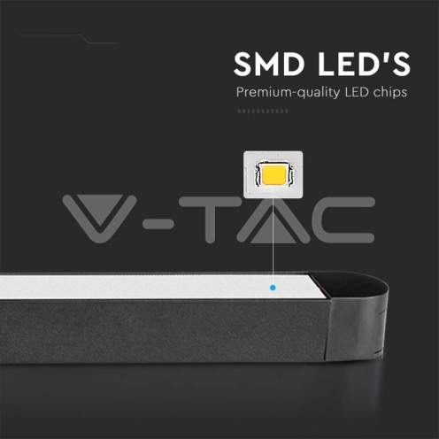 22W LED Магнитен Линеен Осветител 3000K Черно Тяло - изглед 4