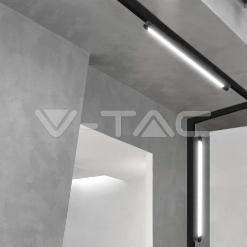 18W LED Магнитен Линеен Осветител 6400K Черно Тяло - изглед 9