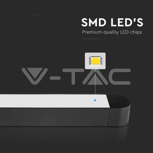 18W LED Магнитен Линеен Осветител 3000K Черно Тяло - изглед 3