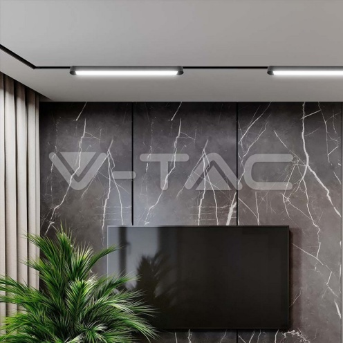 18W LED Магнитен Линеен Осветител 3000K Черно Тяло - изглед 8