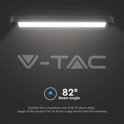 10W LED Магнитен Линеен Осветител 3000K Черно Тяло - изглед 6