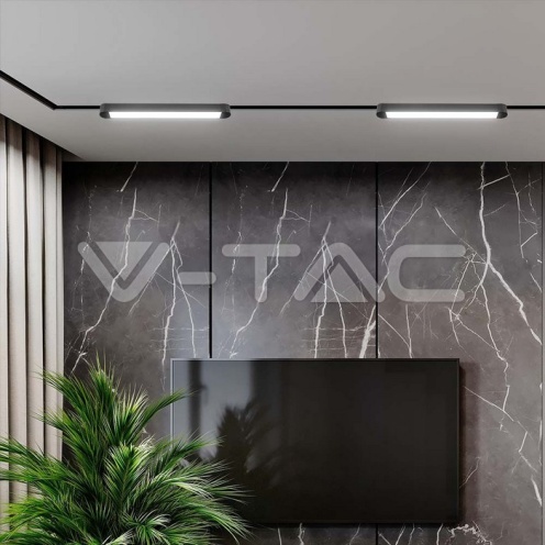 10W LED Магнитен Линеен Осветител 3000K Черно Тяло - изглед 8