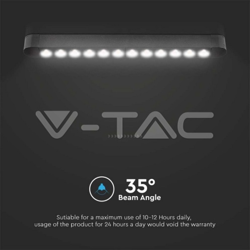 12W LED Магнитен Линеен Спот 3000K Черно Тяло - изглед 6 - rZ commerce 12W LED Магнитен Линеен Спот 3000K Черно Тяло - изглед 6