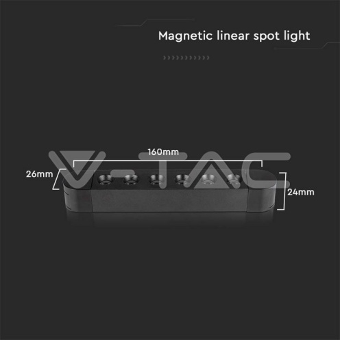 5W LED Магнитен Линеен Спот 6400K Черно Тяло - изглед 7 - rZ commerce 5W LED Магнитен Линеен Спот 6400K Черно Тяло - изглед 7