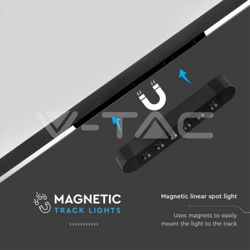 5W LED Магнитен Линеен Спот 3000K Черно Тяло - изглед 2 - rZ commerce 5W LED Магнитен Линеен Спот 3000K Черно Тяло - изглед 2