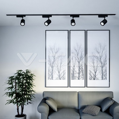 35W LED Прожектор релсов монтаж черно тяло 3000K 3250Lm - изглед 2