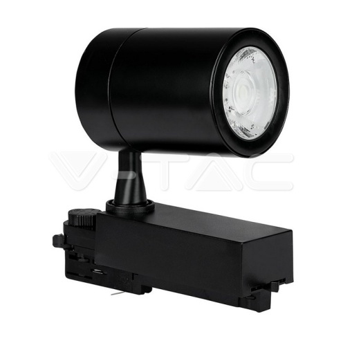 35W LED Прожектор релсов монтаж черно тяло 3000K 3250Lm - изглед 1