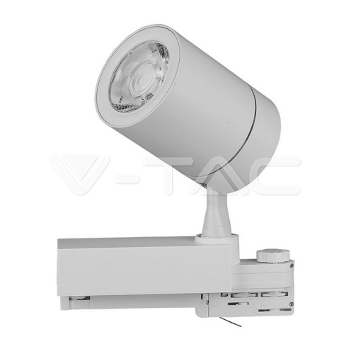 35W LED Прожектор релсов монтаж бяло тяло 3000K 3250Lm - изглед 6 - rZ commerce 35W LED Прожектор релсов монтаж бяло тяло 3000K 3250Lm - изглед 6