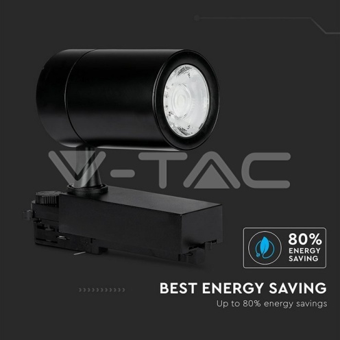 35W LED Прожектор Релсов Монтаж Черно Тяло 3000K - изглед 9 - rZ commerce 35W LED Прожектор Релсов Монтаж Черно Тяло 3000K - изглед 9