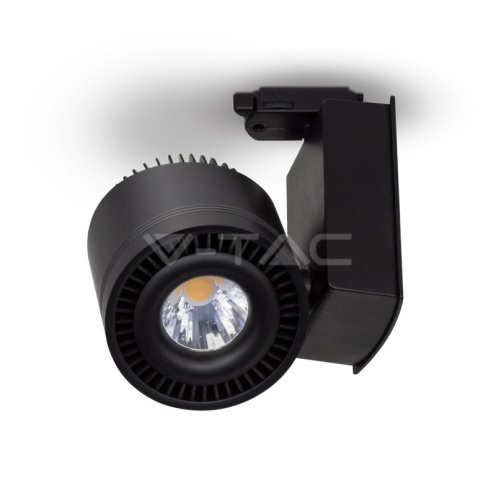 45W LED COB CRI>95 Прожектор Релсов Монтаж Черно Тяло 5000K - изглед 1