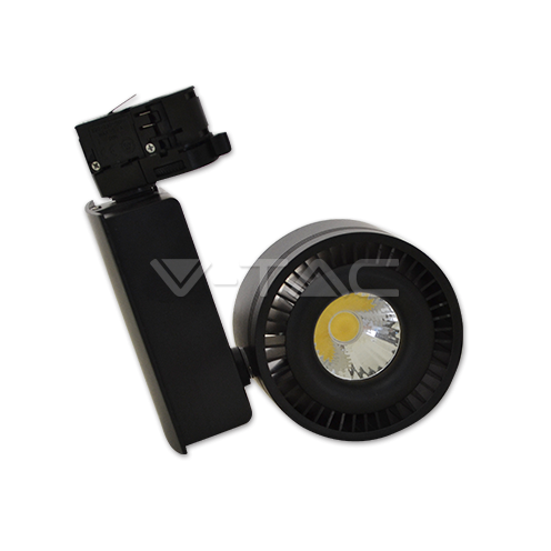45W LED COB CRI>95 Прожектор Релсов Монтаж Черно Тяло 5000K - изглед 3