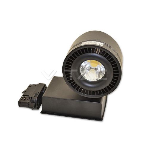 45W LED COB CRI>95 Прожектор Релсов Монтаж Черно Тяло 5000K - изглед 4