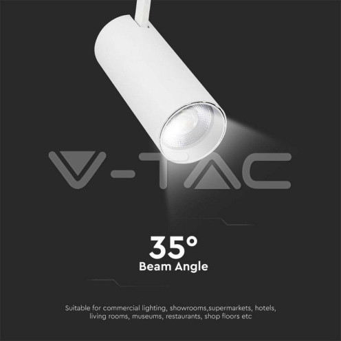 30W LED COB Релсов осветител 3in1 бяло тяло - изглед 5 - rZ commerce 30W LED COB Релсов осветител 3in1 бяло тяло - изглед 5