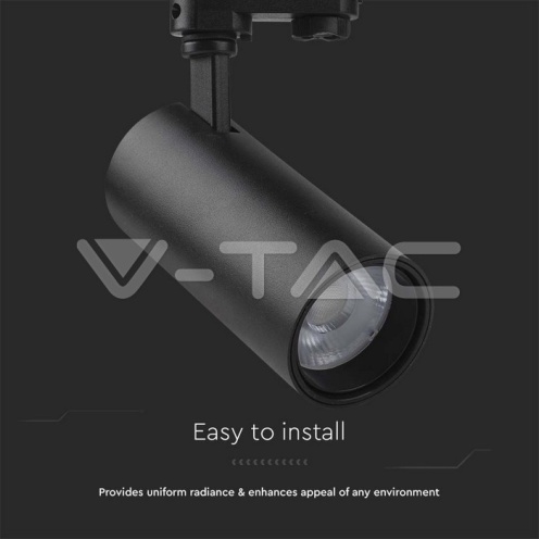 30W LED COB Релсов Прожектор 3 в 1 Черно Тяло - изглед 4