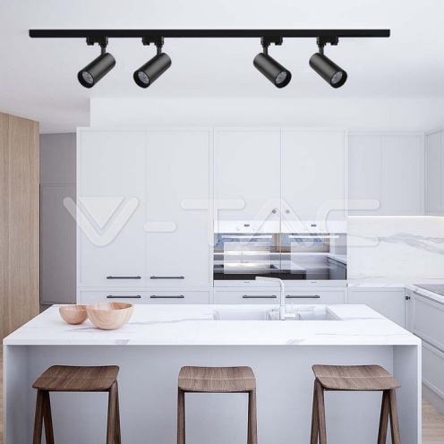 30W LED COB Релсов Прожектор 3 в 1 Черно Тяло - изглед 7
