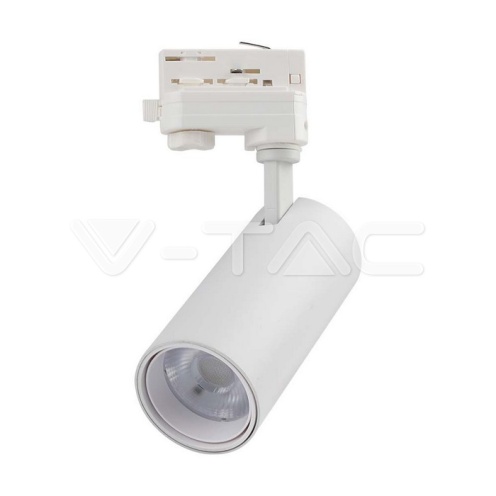30W LED COB Релсов Прожектор 3 в 1 Бяло Тяло - изглед 1 - rZ commerce 30W LED COB Релсов Прожектор 3 в 1 Бяло Тяло - изглед 1
